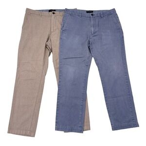 Banana Republic Pants Mens 33 x 30 - Lot of 2 - Brown Blue Slim Straight Casual